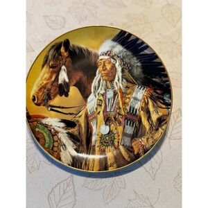 Franklin Mint Pride of the Sioux Paul Calle Limited Edition Collector Plate 8"